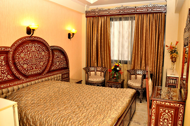 The room has one big bed and can be booked for one person or two people.