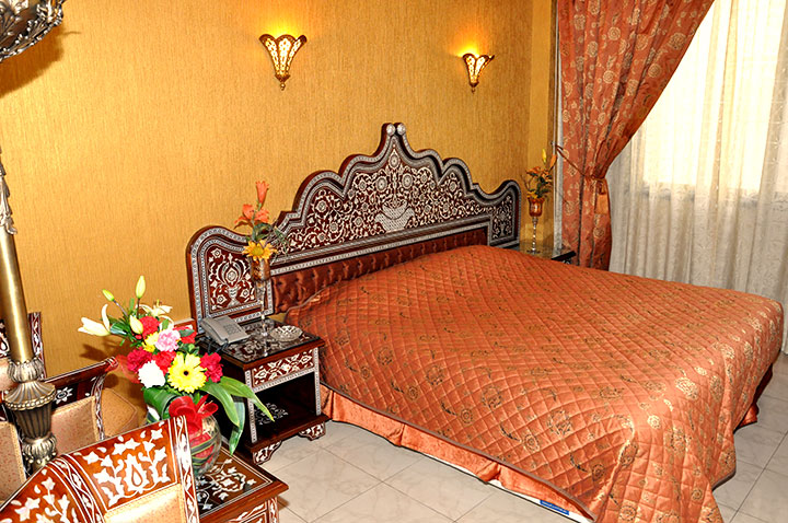 The room has one big bed and can be booked for one person or two people.